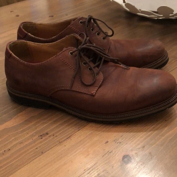 H.S. TRASK SIZE 10 GALLATIN  COFFEE UMBER 30-0100 LACE UP OXFORD LOAFER SHOE - Picture 5 of 10